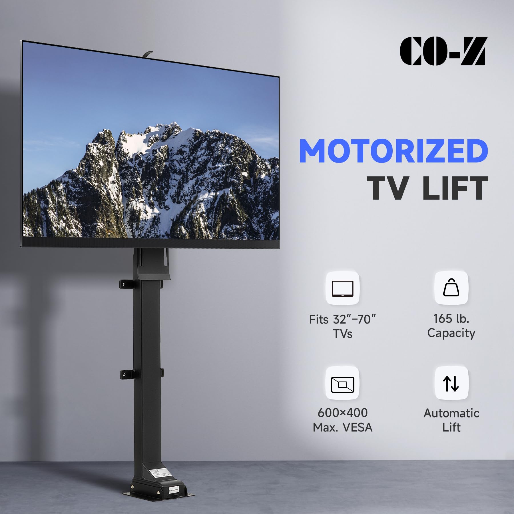 Amazon | CO-Z 電動テレビリフト 32インチから70インチまでのテレビ用